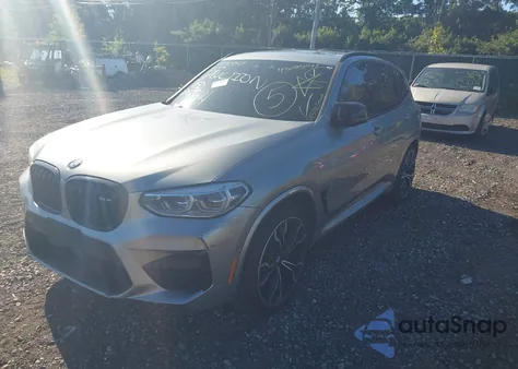 2020 BMW X3 M Competition z USA, uszkodzony, nr VIN 5YMTS0C06LLT10182